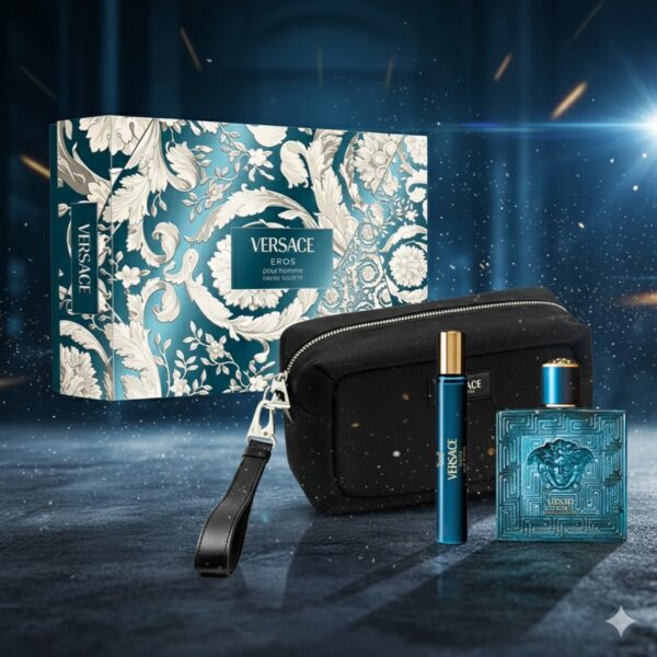 SET VERSACE EROS 100ML VAPO HOMBRE (3PCS)
